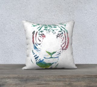 Colorful Tiger 18x18 pillow preview