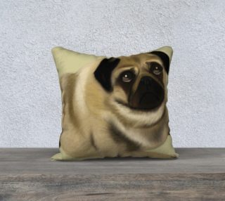 Pug Love Pillow 18" x 18" preview