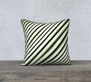 Aperçu de Diagonal Stripes Print Pillow