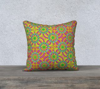 Aperçu de Modern Colorful Geometric Print Pillow