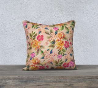  Golden Flitch (Digital Vintage Retro / Glitched Pastel Flowers - Floral design pattern) preview