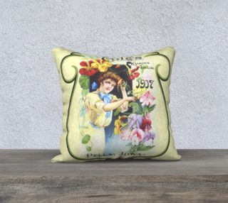 Vintage Seed Catalog pillow preview