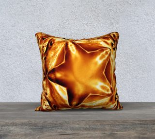 Elegant Shiny Copper Gold Star Pillow preview