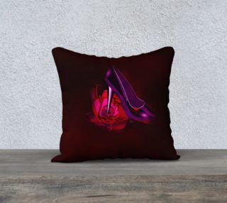 Walk All Over My Heart Gothic Art Pillow preview