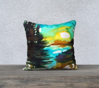 Sun on the River cushion cover preview