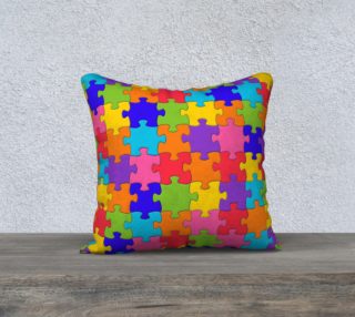 Funny Colorful Jigsaw Puzzle Pieces preview