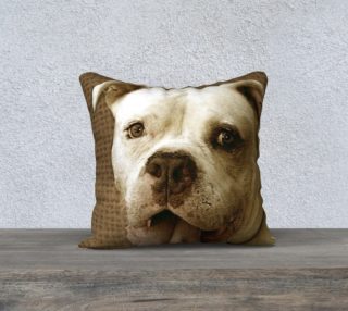 American bulldog 18x18 pillow preview