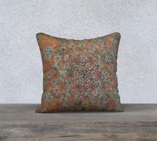 Flower of Life Transforming Floral 18x18 Pillow Case preview