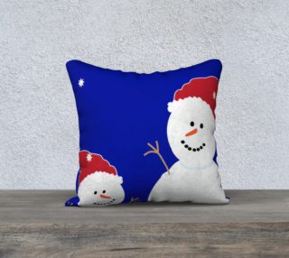 Snowmen 18inX18in Pillow Case II preview