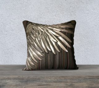 Glowing Angel Wing 18x18 Pillow preview