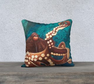 Solitary Octopus Pillow preview
