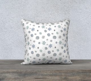 Aperçu de Snowflakes Pillow Case - 18"x18"