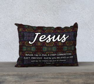 Jesus Chief Cornerstone 20inX14in Pillow Case preview
