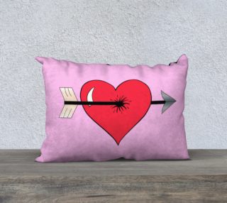 Aperçu de Struck by Cupid's Arrow Pillow Case - 20
