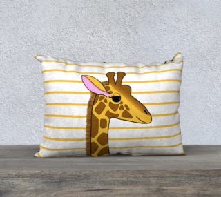 Aperçu de Georgia the Giraffe Pillow Case - 20" x 14"