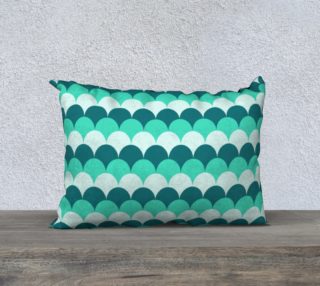 Aperçu de Mermaid Scales Pillow Case - 20"x14"