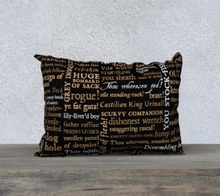 Aperçu de Shakespeare Insults Collection Pillow (20x14)