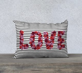Aperçu de Blooming Love Pillow Case - 20"x14"