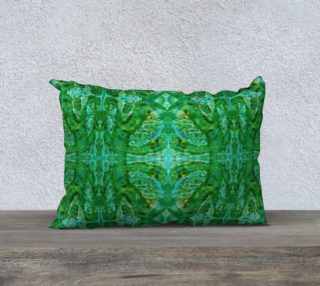 Green Abstraction  20inX14in Pillow Case preview