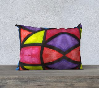 Bold Stained Glass II 220nX14in Pillow Case preview