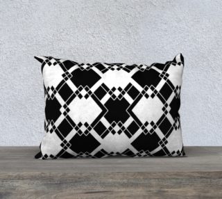 Abstract geometric pattern - black and white. preview