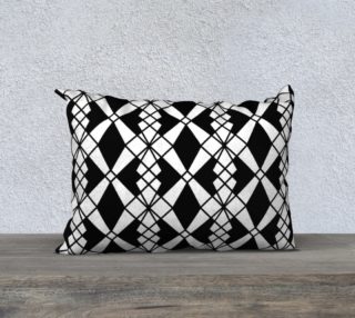 Abstract geometric pattern - black and white. preview