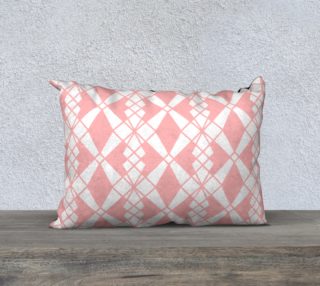 Abstract geometric pattern - pink and white. preview