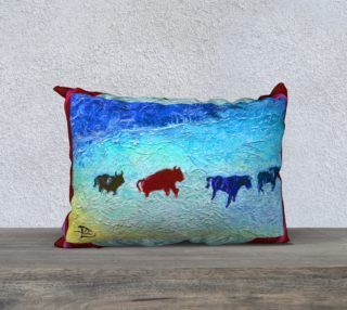 Ice Age Pillow Case w/Buffalo Red Edge preview