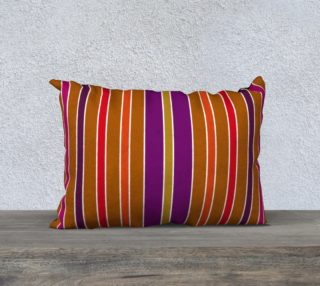 Stripes in Warm Tones Pillow 20X14 190219D preview
