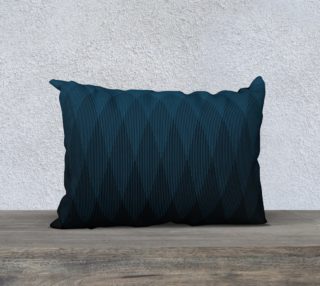 Blue to Black Ombre Signal Pillow Case 20x14 preview