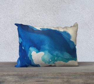 Breathe Into Blue pillow preview