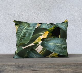 Tropical Banana leaf pillow preview