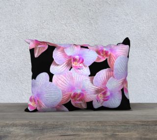 Nighttime Orchids Pillow 20in by 14in preview
