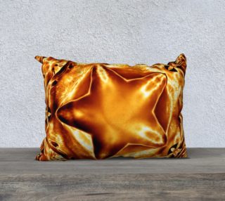 Elegant Shiny Copper Gold Star Pillow preview