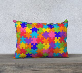 Funny Colorful Jigsaw Puzzle Pieces preview
