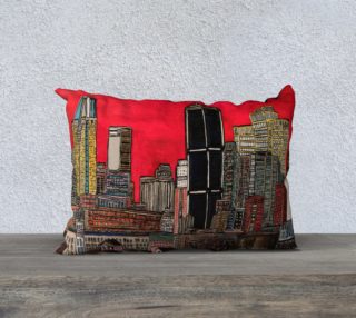 Housse de Coussin - Pillow Case MTL sous le rouge Montreal preview