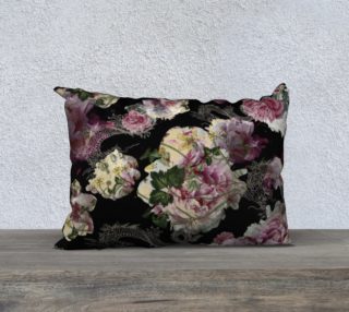 Rose and Peony Chinoiserie pink with dragon preview