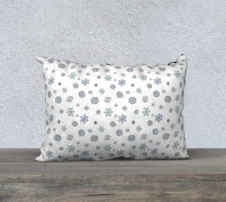 Aperçu de Snowflakes Pillow Case - 20"x14"