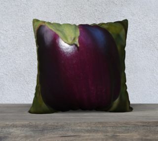 Purple Eggplant Pillow Case 22x22 preview