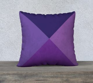 Violet-Mauve-Purple Geometric Pillow preview