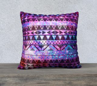 Girly Andes Aztec Pattern Pink Teal Nebula Galaxy preview