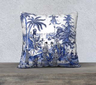 Chinoiserie Blue Carnival 22 x 22 preview