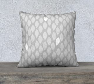 modern essential in grey leaf pillow case preview