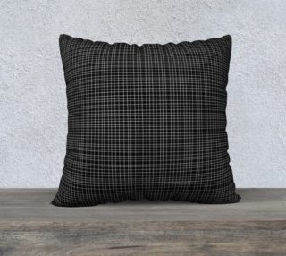 modern essential in black linen pillow case preview