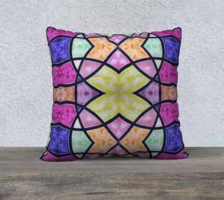 Yellow Geo Butterfly 22inX22in Pillow Case preview