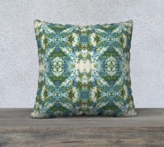 Blue and Green Ikat 1 Mock Floral preview