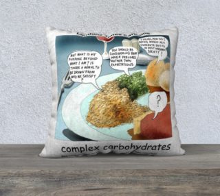 Complex Carbohydrates Throw Pillow by Rick London preview