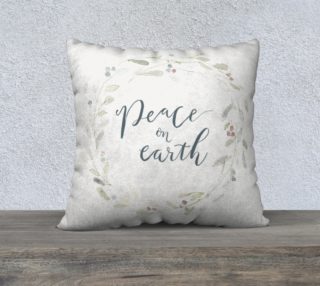 Peace on Earth 22x22 pillow preview