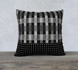 Black and White Plaid Hearts and Polka Dots preview