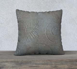 Aperçu de Blue Grey Brown Abstract Fossil Shapes Embossed Look 